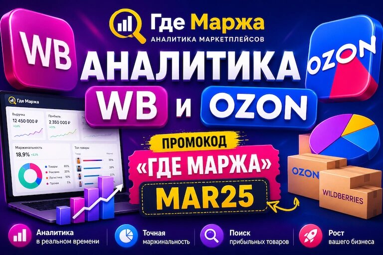 Скидка на аналитику Wildberries и Ozon