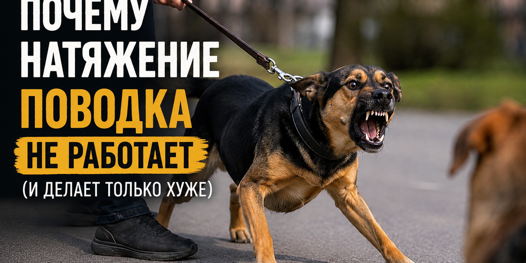 Почему натяжение поводка не работает (и делает только хуже)