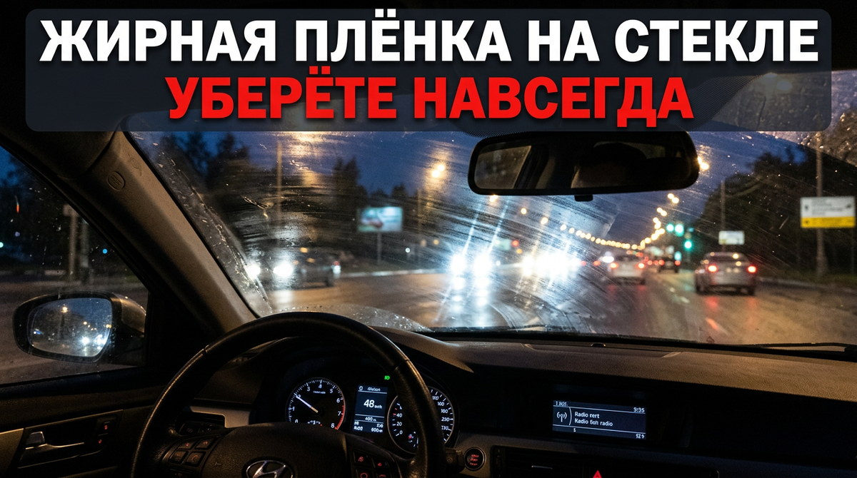 Жирная пленка на лобовом стекле