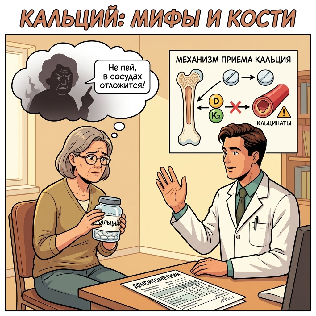 Соседки — это, видимо, новая форма жизни, которая эволюционировала специально, чтобы отнимать у врачей последние нервные клетки. Сегодня на приёме — женщина с остеопорозом, баночкой кальция и полным набором страхов от соседки. Разбираемся, где правда.