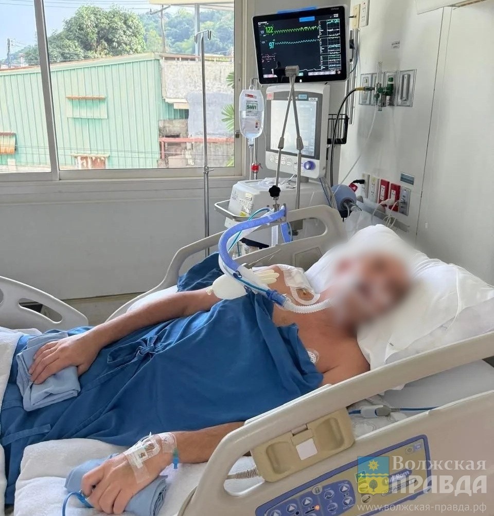 Андрей Кравченко в больнице Таиланда. Фото: ТГК «Паттайя от А до Я»📷    Умер в НИИ Склифосовского: туриста из Волгограда парализовало в Таиланде
