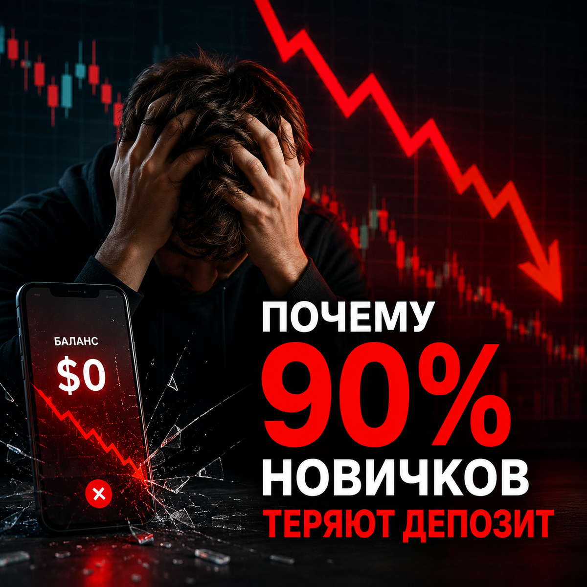 Почему новички сливают депозит 📉 Ошибки, эмоции и отсутствие риск-менеджмента.