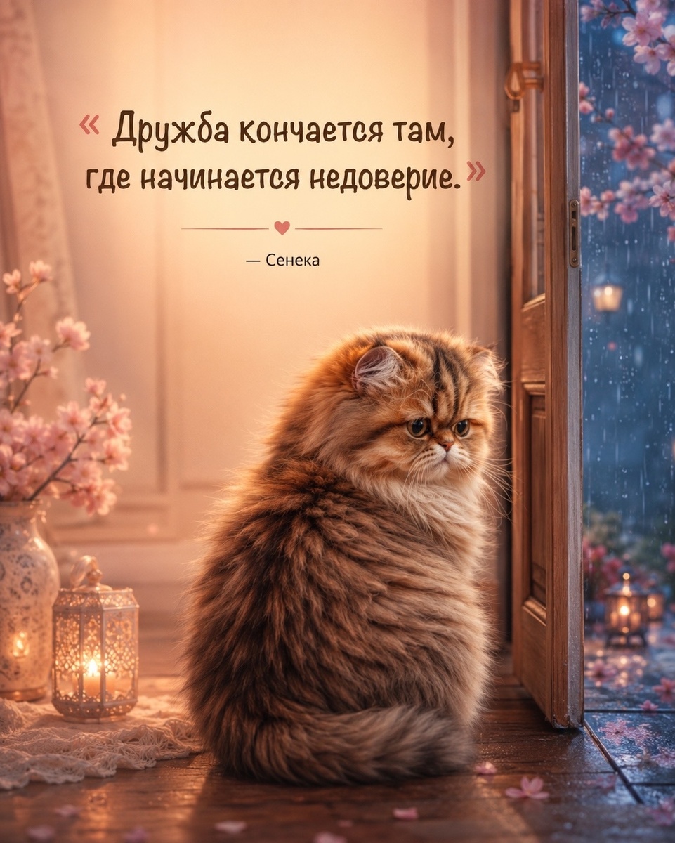 открытки про дружбу с котиком