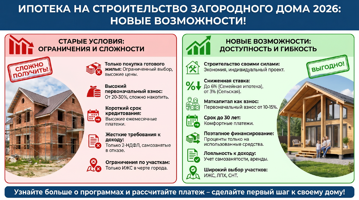 Ипотека на строительство загородного дома - поселок АССЕТ