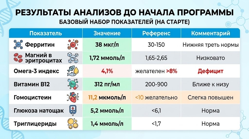 Вот ключевые показатели на старте.