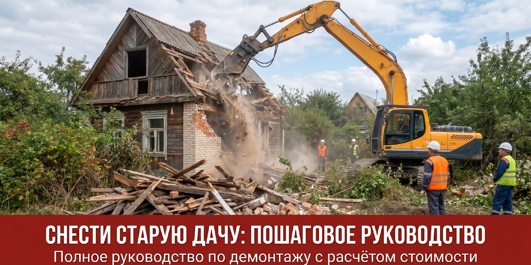 Снести старую дачу: пошаговое руководство