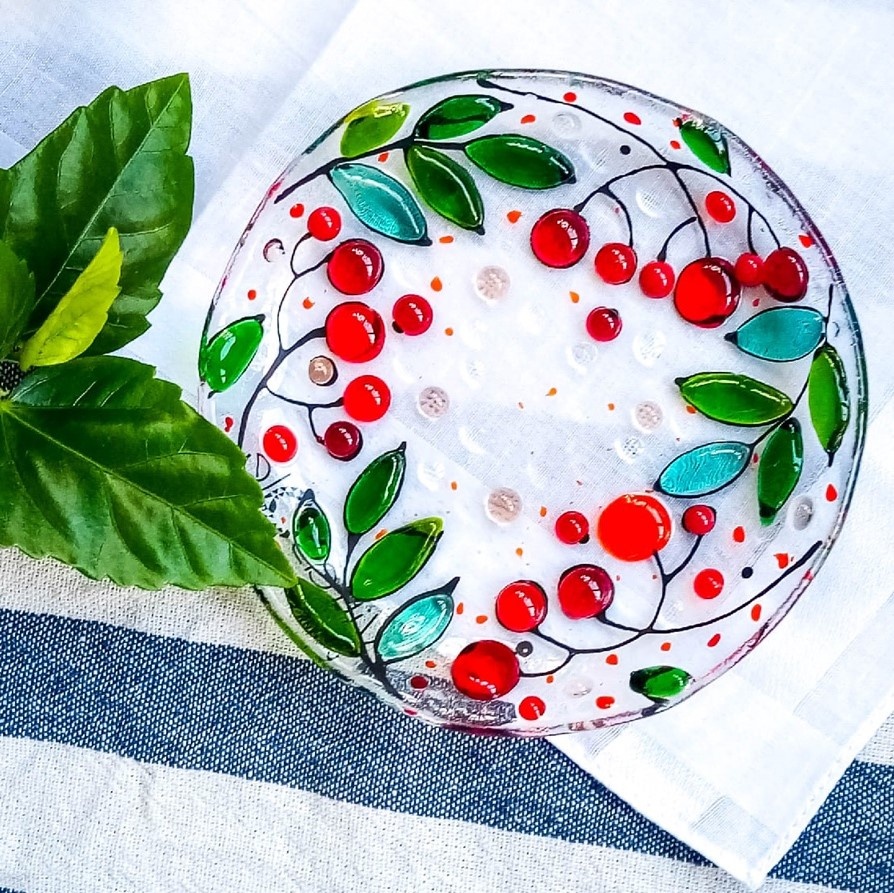 Лимонница в технике фьюзинг