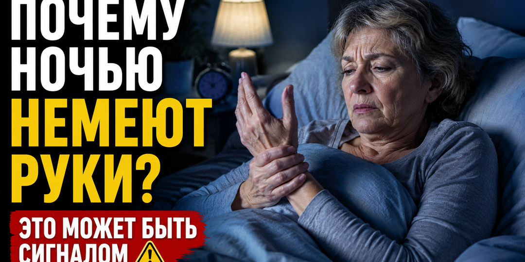 Почему ночью немеют руки - это признак, который часто игнорируют после 50
