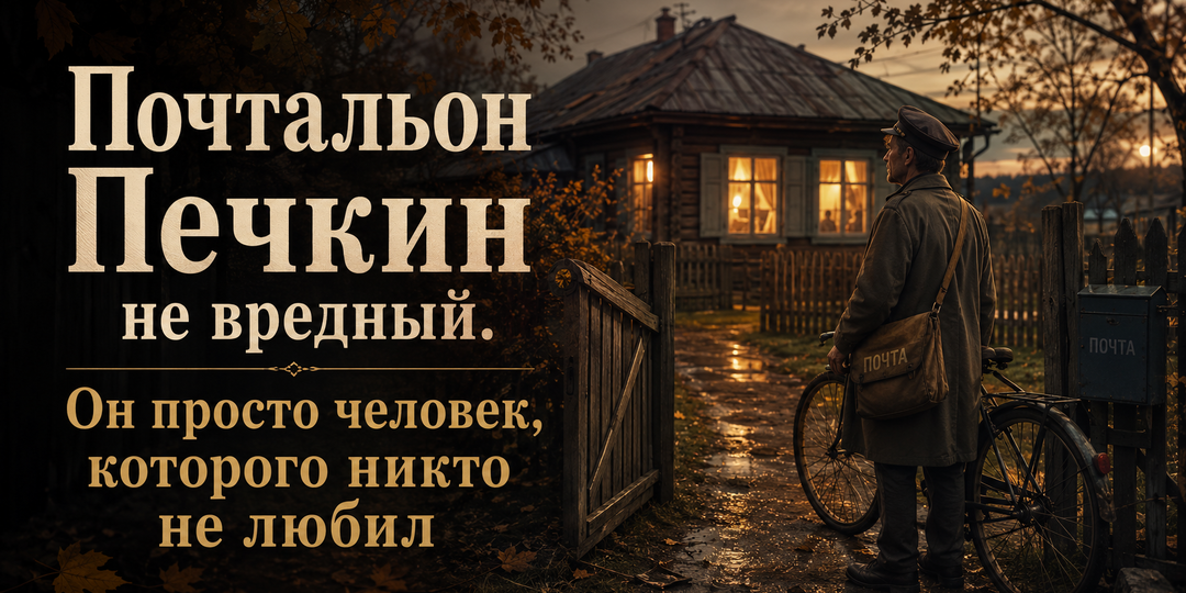 Почтальон Печкин не вредный. Он просто человек, которого никто не любил
