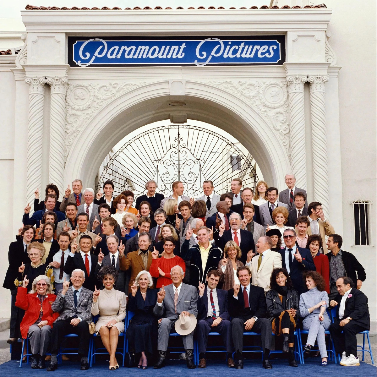 Звезды «Paramount Pictures». Фотограф Терри О’Нил, 12.07.1987.