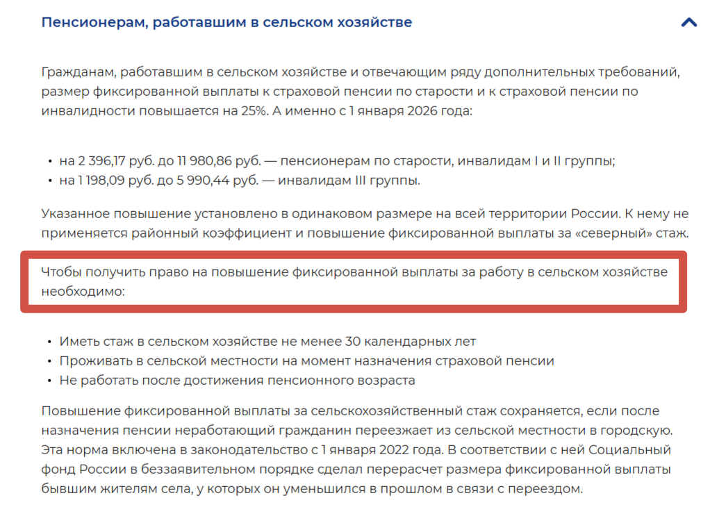Скрин с сайта Социального фонда