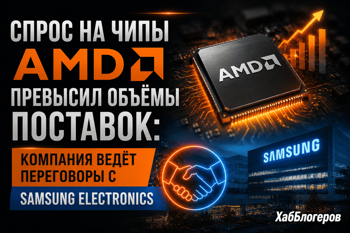 AMD ищет альтернативу TSMC: компания ведёт переговоры с Samsung о выпуске 2‑нм чипов
