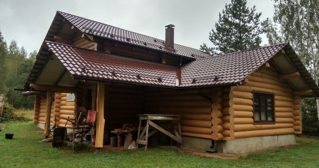 Дом из строганого бревна своими руками