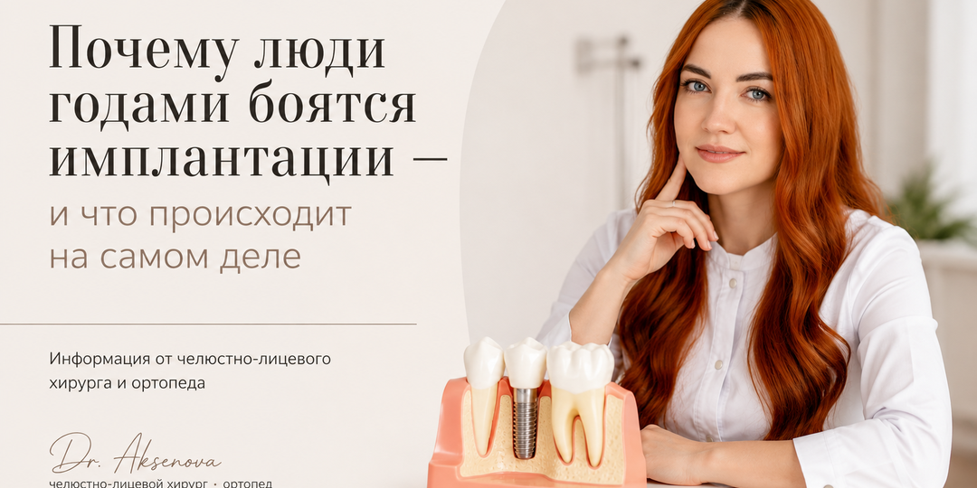 Почему люди годами боятся имплантации и что происходит на самом деле
