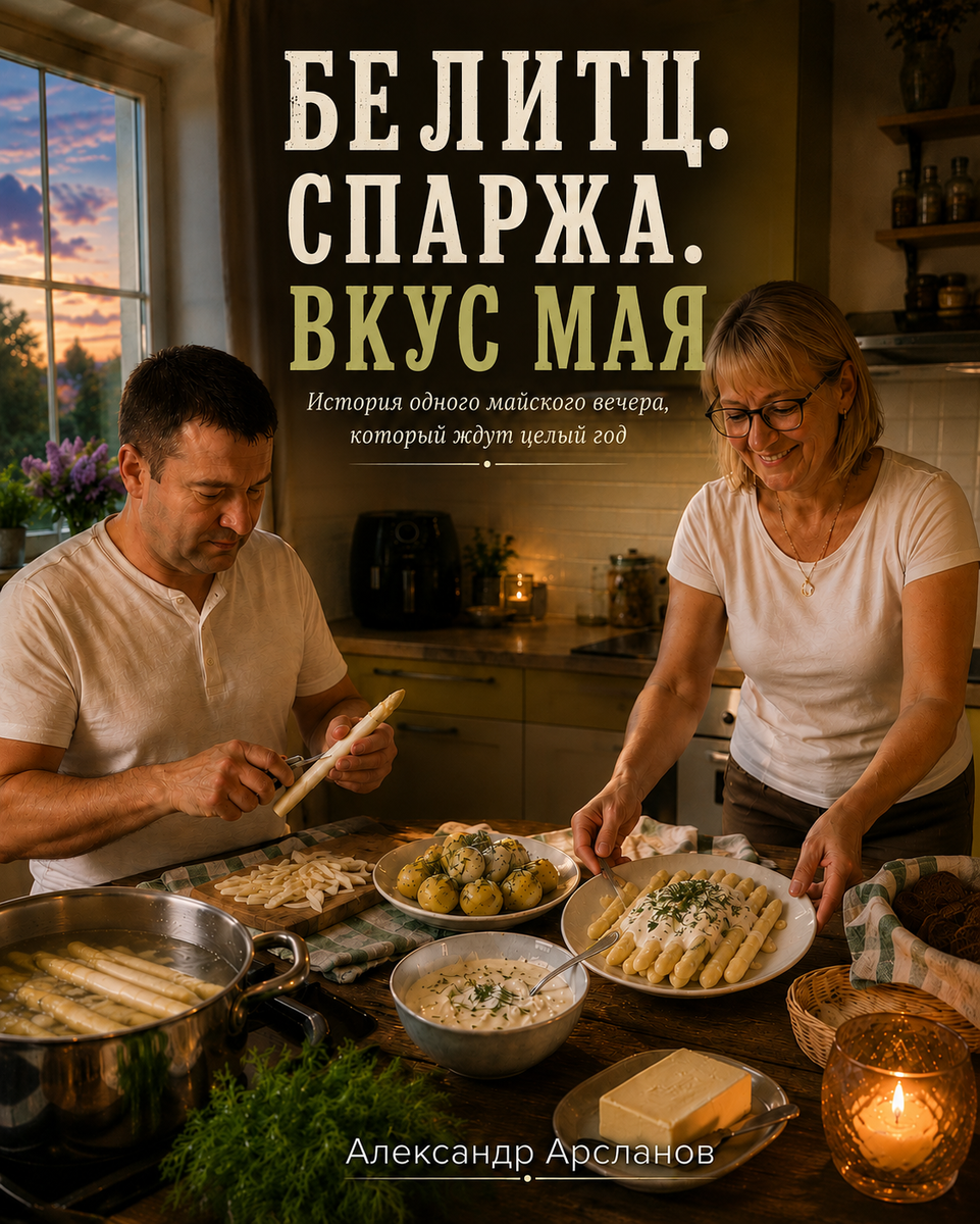 О коротком сезоне спаржи, тихом счастье и вкусе настоящей весны.