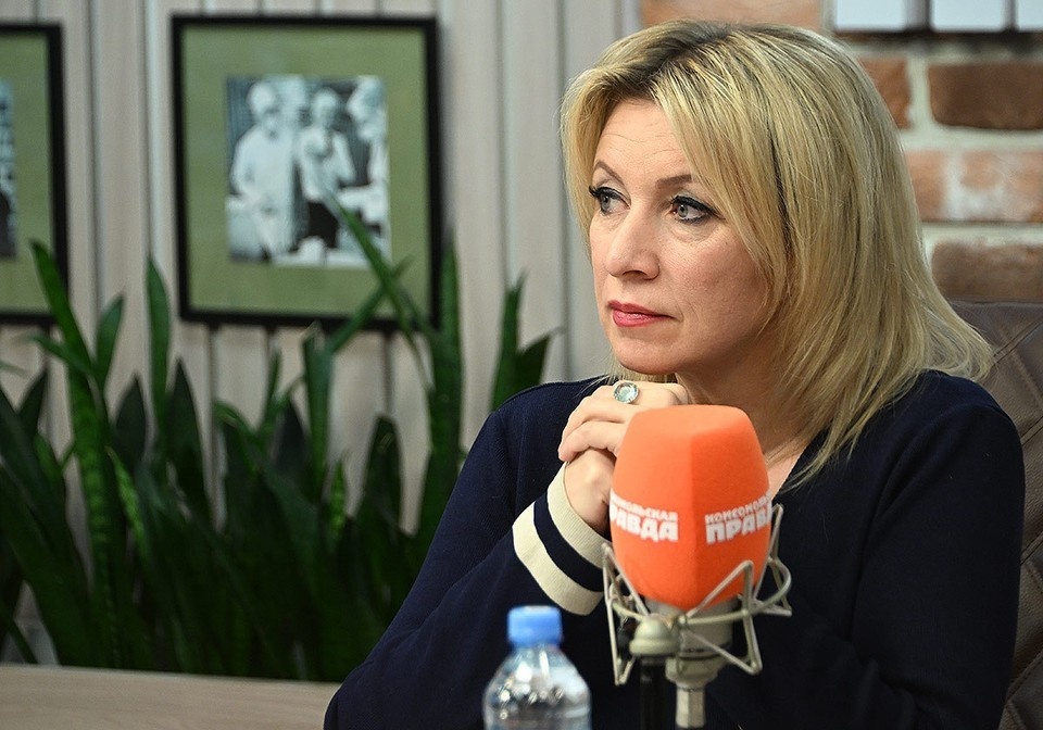    Официальный представитель МИД РФ Мария Захарова Евгения ГУСЕВА