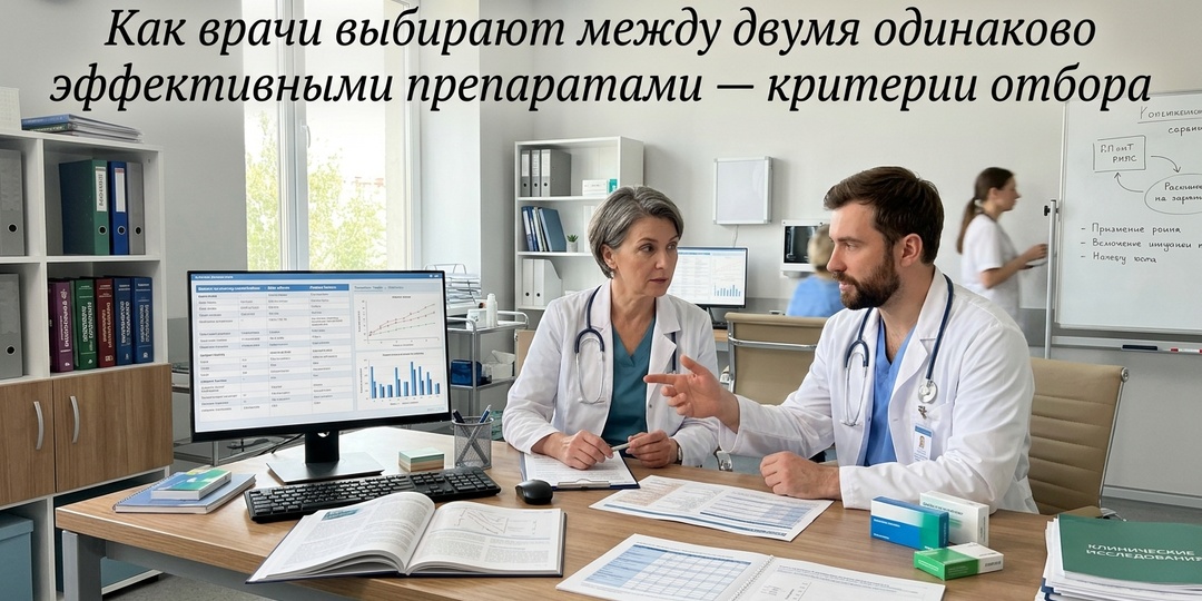 Как врачи выбирают между двумя одинаково эффективными препаратами — критерии выбора