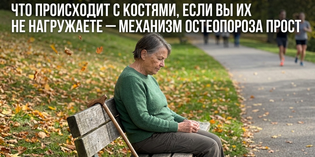 Что происходит с костями, если не давать им нагрузку — механизм остеопороза просто
