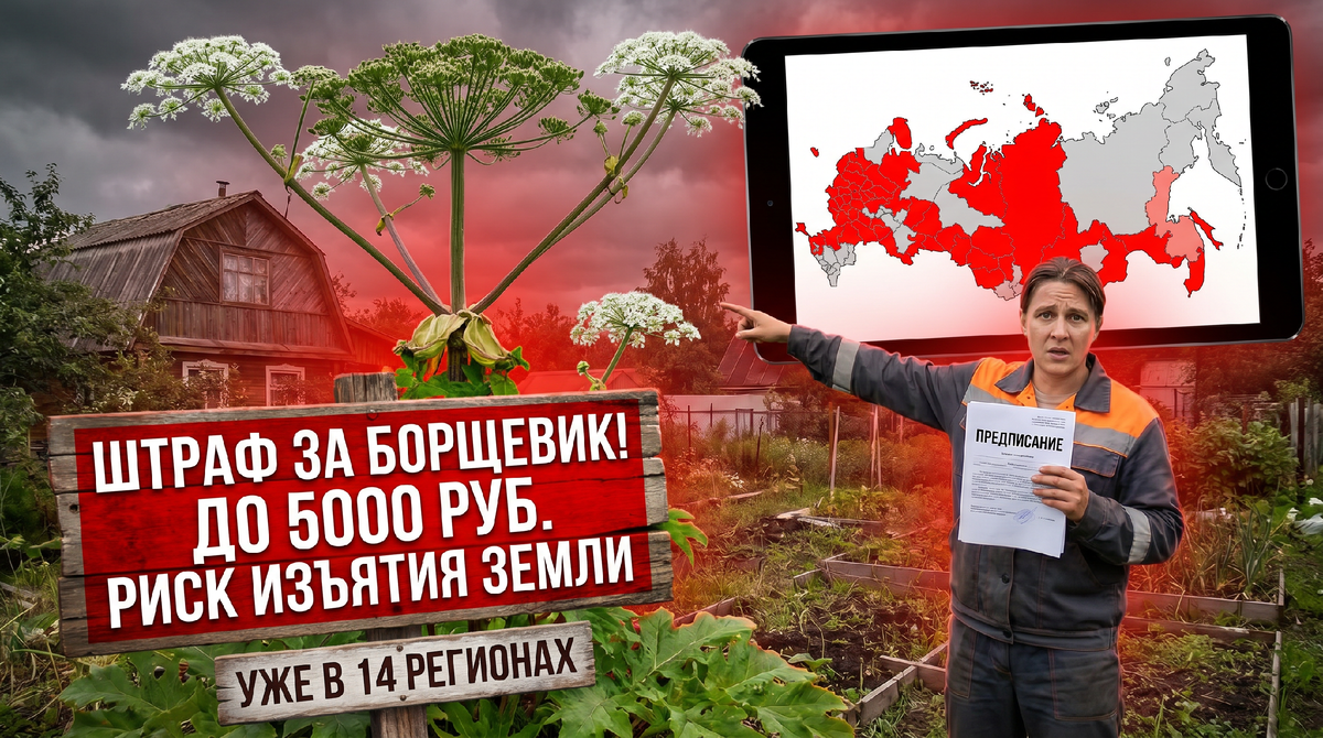 Штраф за борщевик на участке - АССЕТ