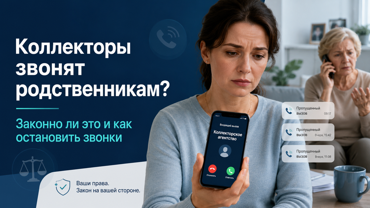 Коллекторы звонят родственникам в 2026 году: законно ли это и как остановить звонки