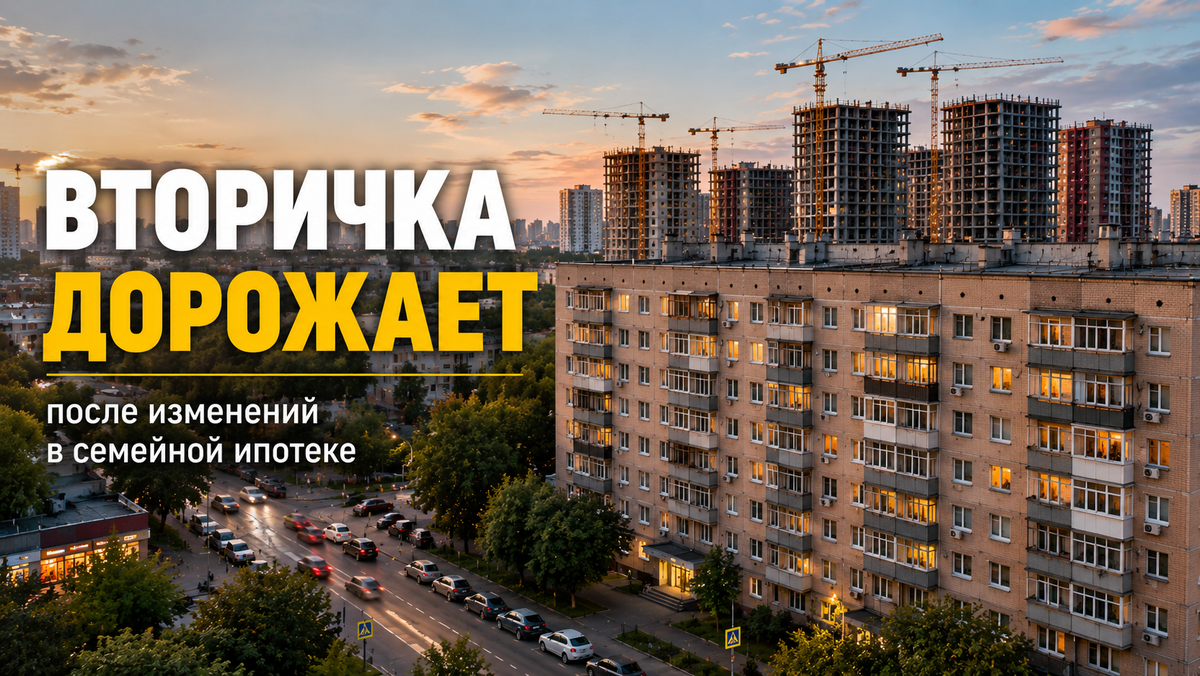 После изменений в ипотеке вторичка дорожает