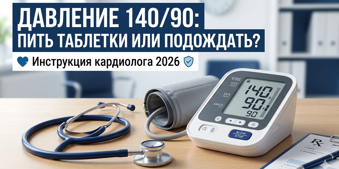 Давление 140 на 90: пора ли пить таблетки или можно подождать?