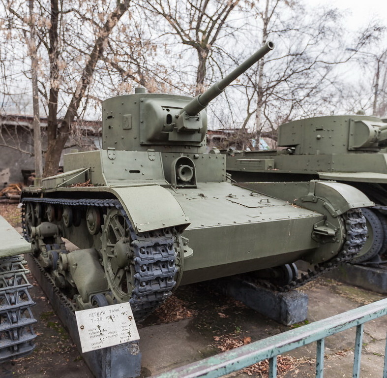 Советский лёгкий танк Т-26.