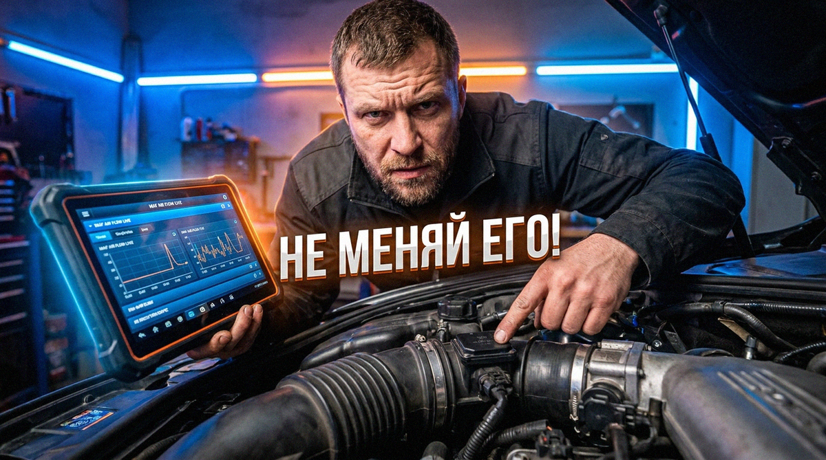    Как правильно диагностировать ДМРВ сканером, чтобы не менять исправную деталь. sergey