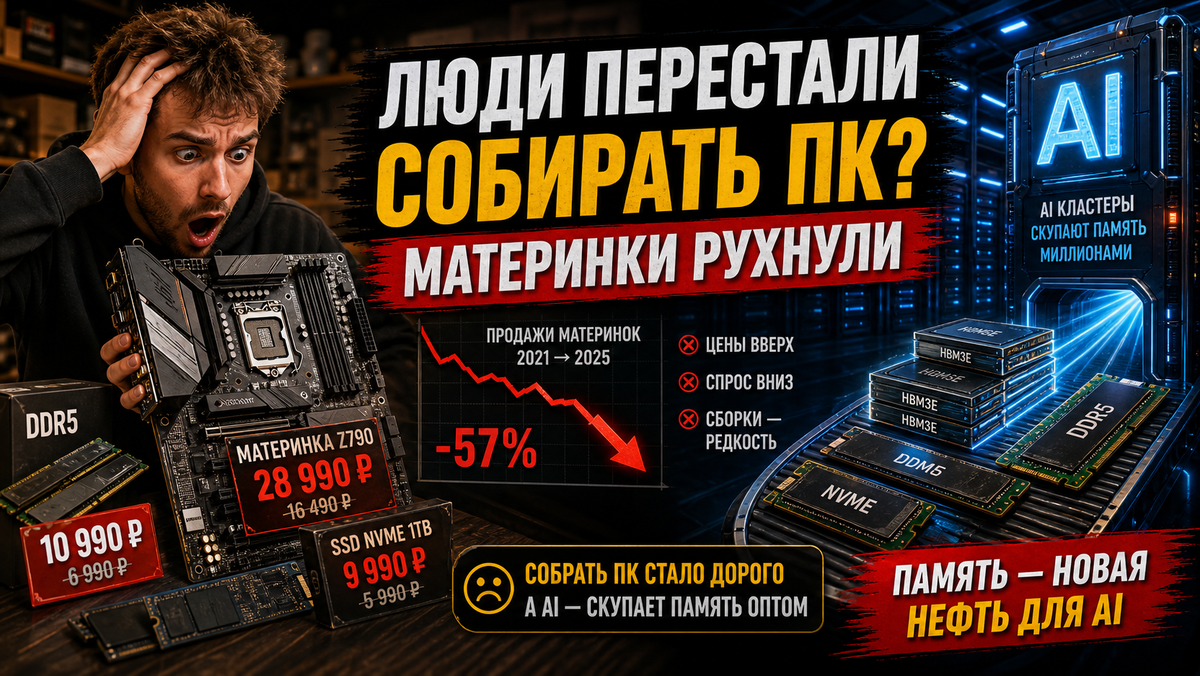 Когда новая платформа тянет за собой полсистемника, люди внезапно вспоминают, что старый ПК ещё живой.