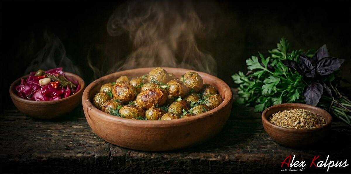 Хрустящая магия гор: Готовим жареный картофель со сванской солью