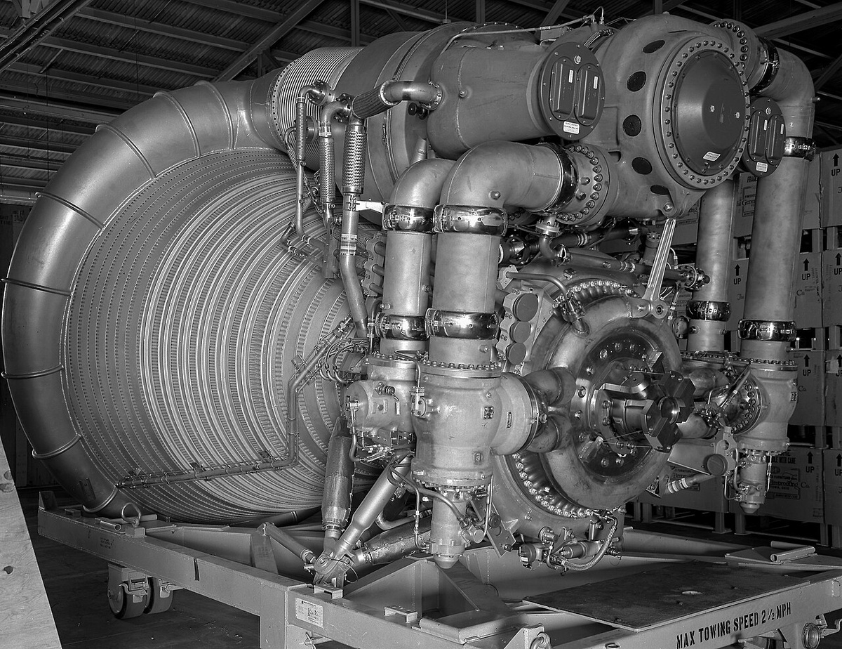 Двигатель «Rocketdyne F-1». Источник: wikimedia.org