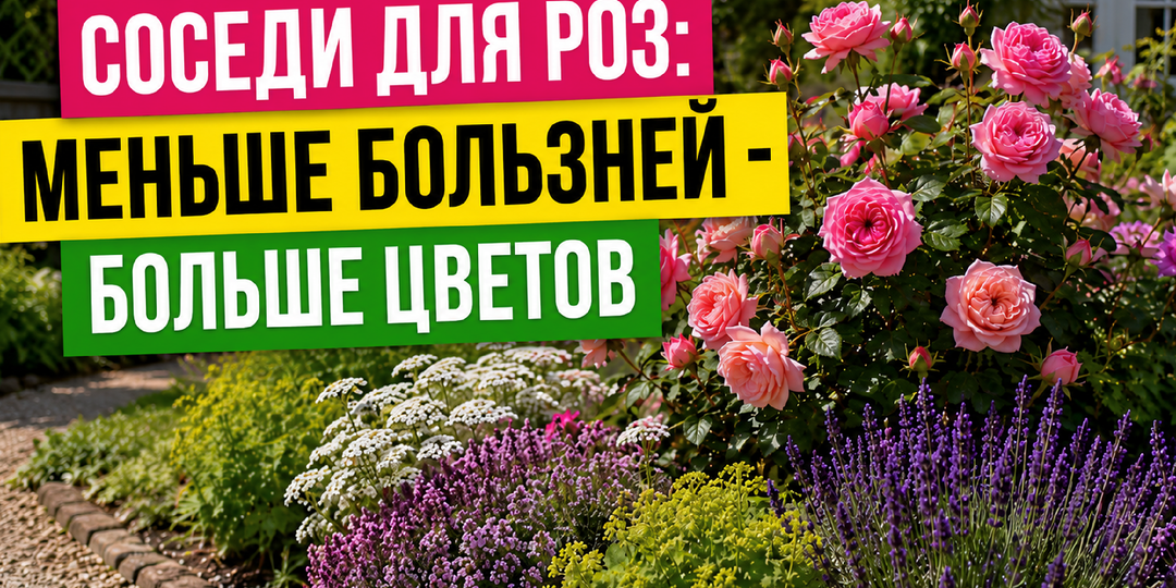 С чем сажать розы рядом: 12 лучших соседей, чтобы кусты не болели и цвели дольше