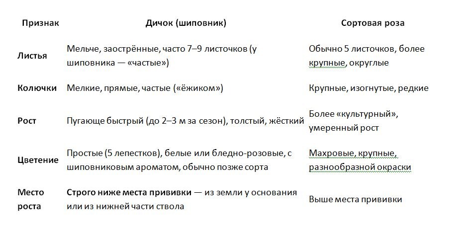 Таблица и фото Натальи Мироновой