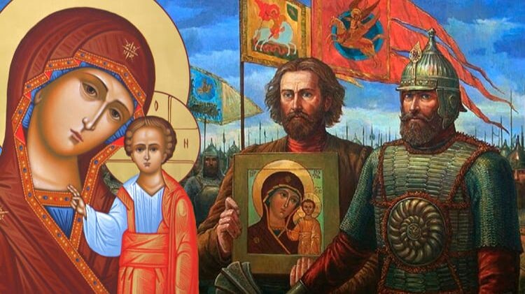 Репродукция известной иконы. 