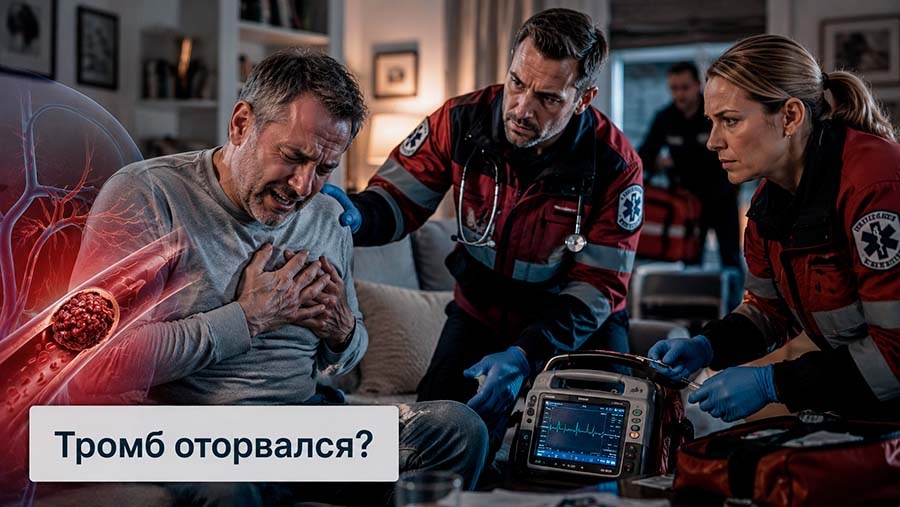 Тромб оторвался: симптомы и признаки, которые нельзя игнорировать