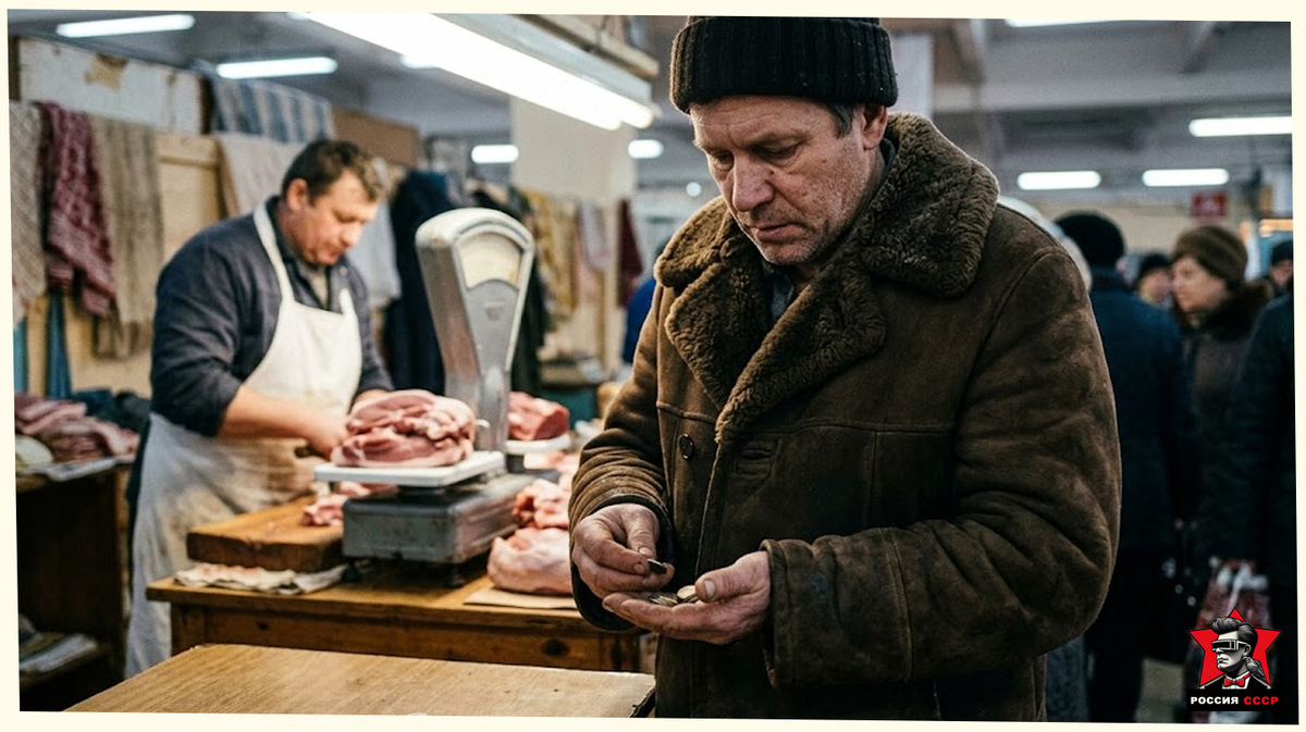 В мясном магазине