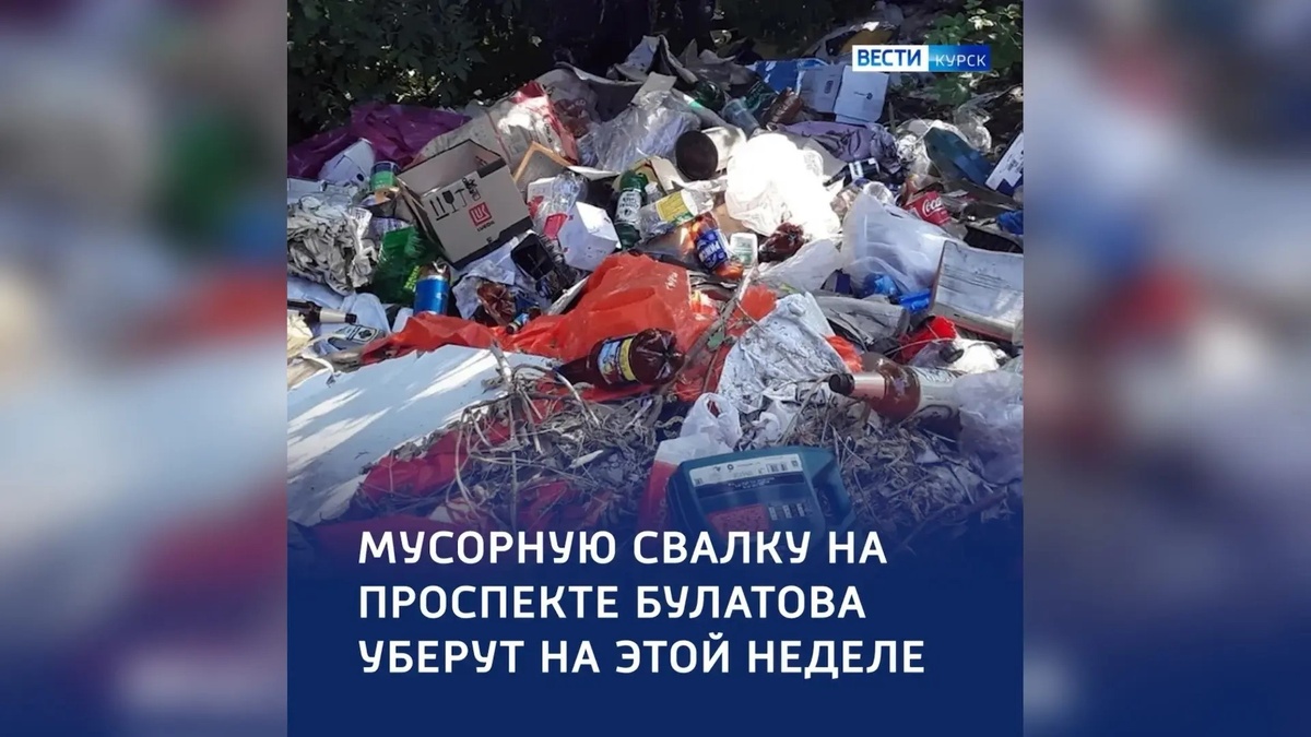    Свалку у проспекта Булатова в Курске скоро ликвидируют