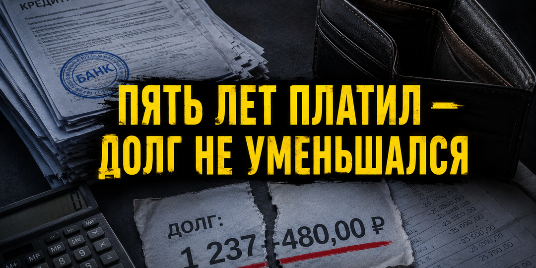 Банкротство физических лиц: пять лет платил, а долг не снижался