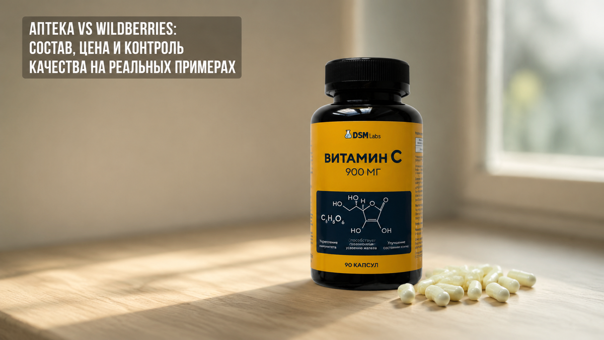 На фото представлено сравнение товаров из аптеки и Wildberries.