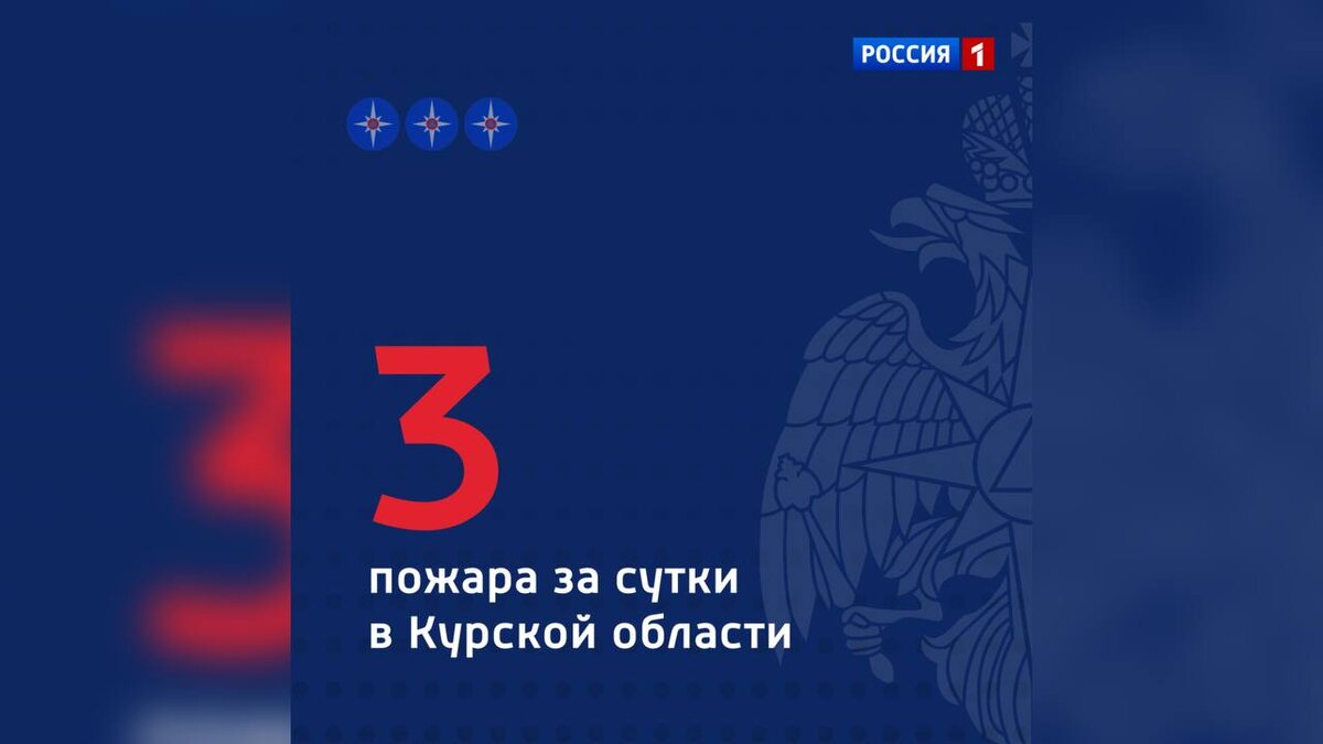    Три пожара за сутки в Курской области
