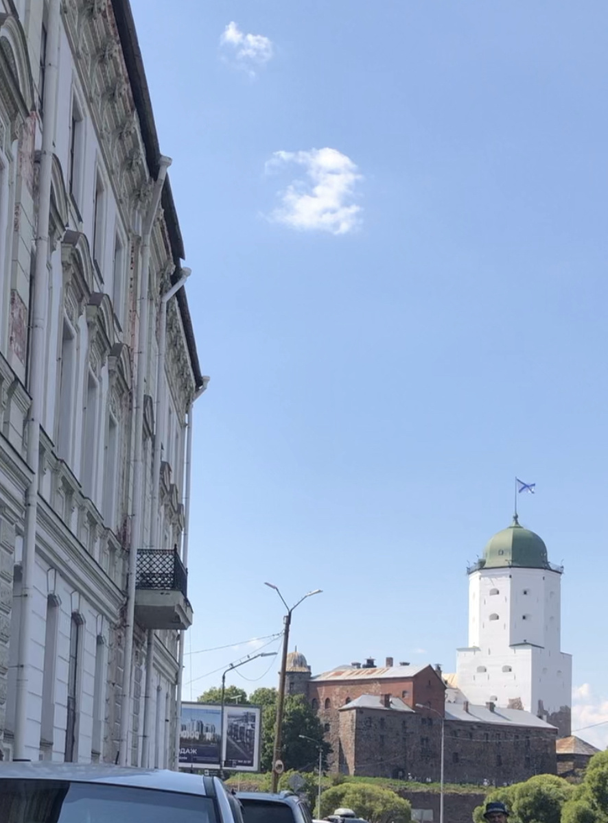 Вот он - Выборгский замок - цель нашего путешествия! Фото автора