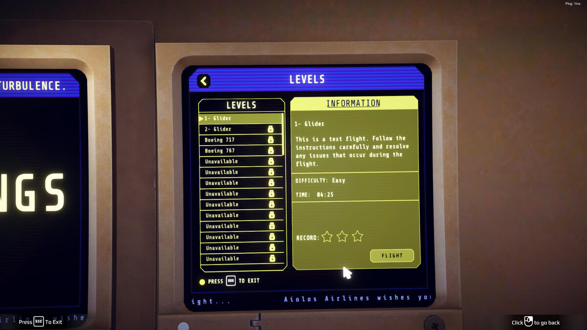    Галерея игры Don’t Panic! It is Just Turbulence