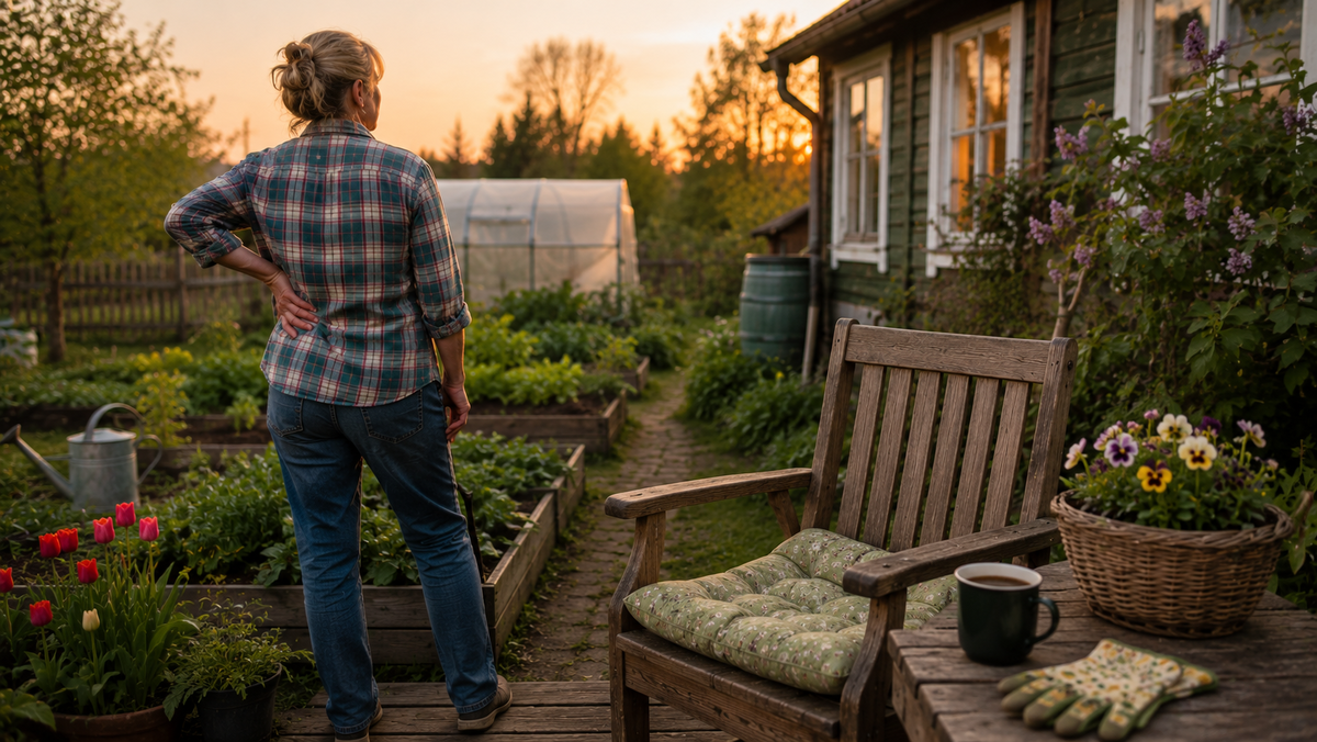 Почему на даче спина устаёт сильнее, чем в офисе