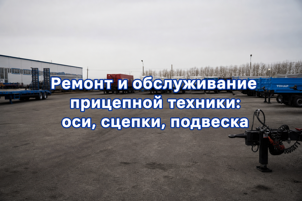 В структуре затрат на обслуживание автопоезда прицеп традиционно остается в тени тягача. Тягач на виду: двигатель, коробка, кабина. Прицеп эксплуатируется до первого серьезного отказа. Между тем деградация осевых агрегатов, износ сцепного устройства и проблемы с подвеской прицепа напрямую влияют на безопасность, нагрузку на тягач и стоимость эксплуатации всего автопоезда.