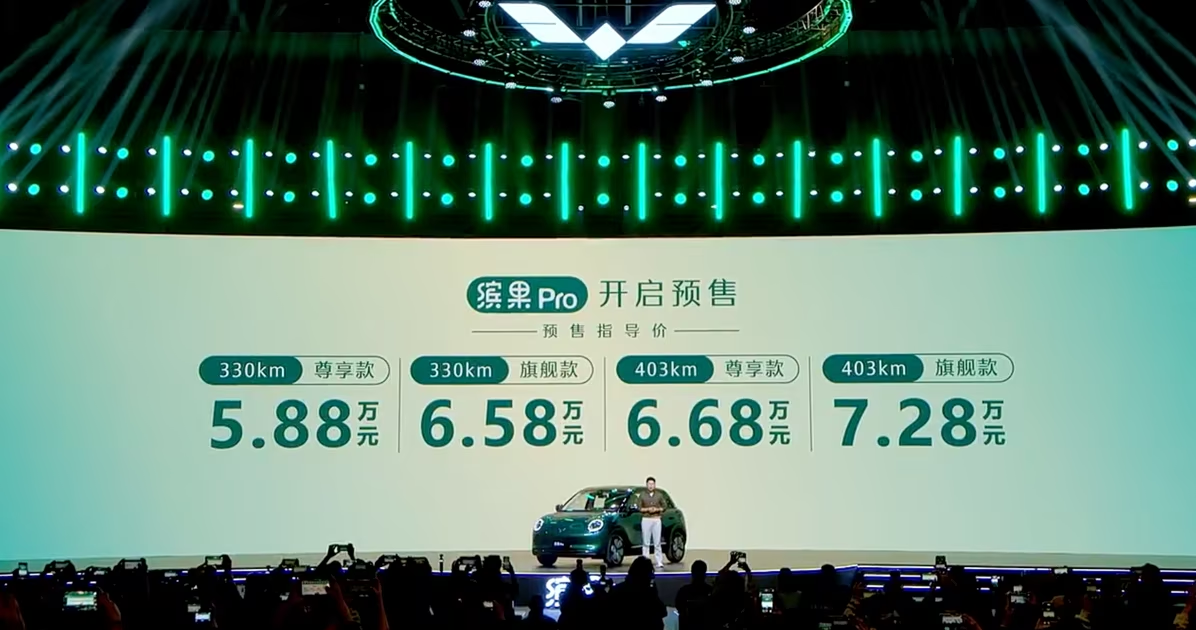 Презентация старта продаж дешевого электрокара Wuling Binguo Pro