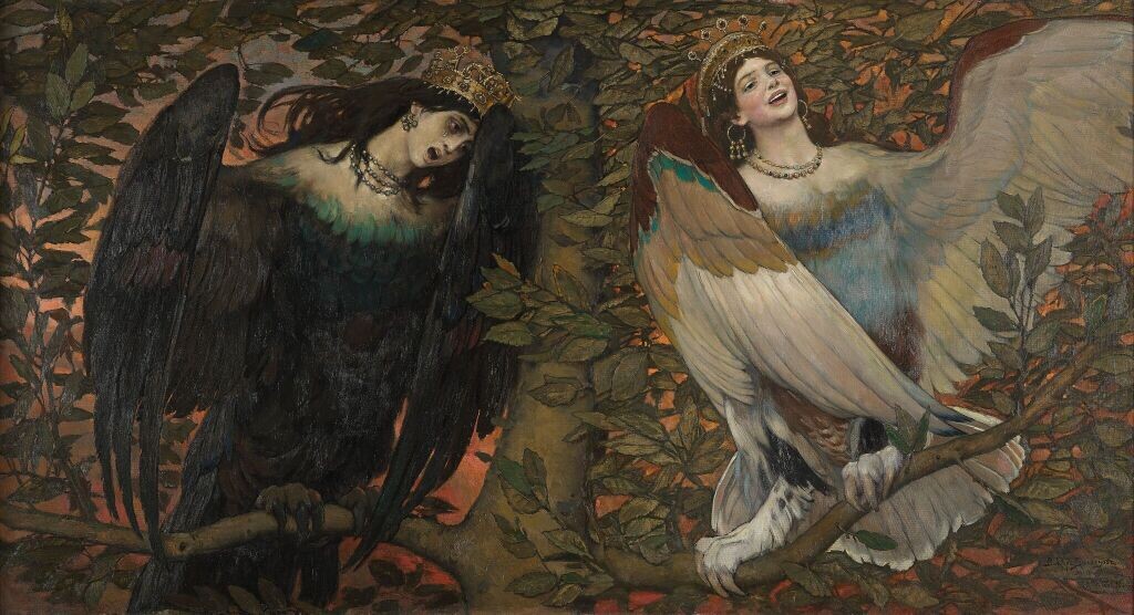 Сирин и Алконост. Песнь родости и печали. Художник В.М. Васнецов