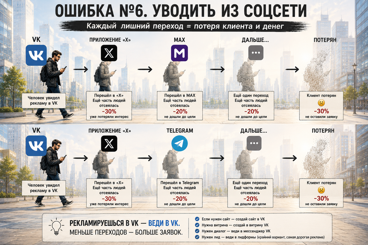 Рекламируешься в VK - веди в VK