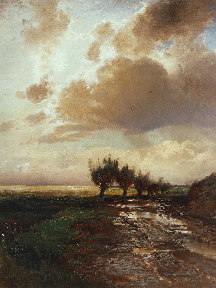Алексей Саврасов. Проселок. 1873. Государственная Третьяковская галерея, Москва
