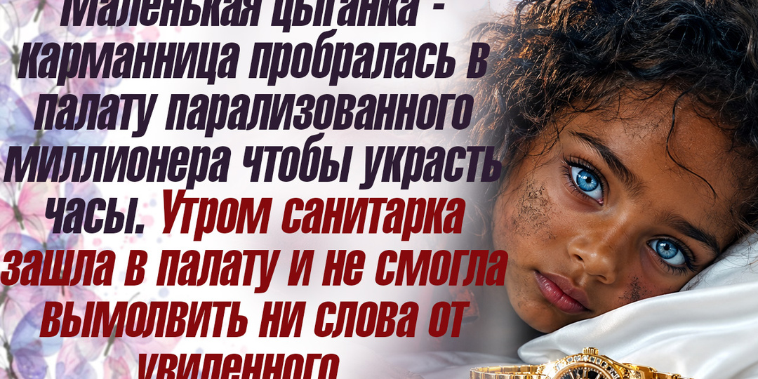 Маленькая цыганка-карманница пробралась в палату парализованного миллионера чтобы украсть часы.