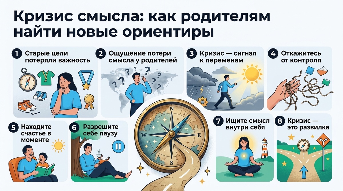 Кризис смысла: как родителям найти новые ориентиры  📷
